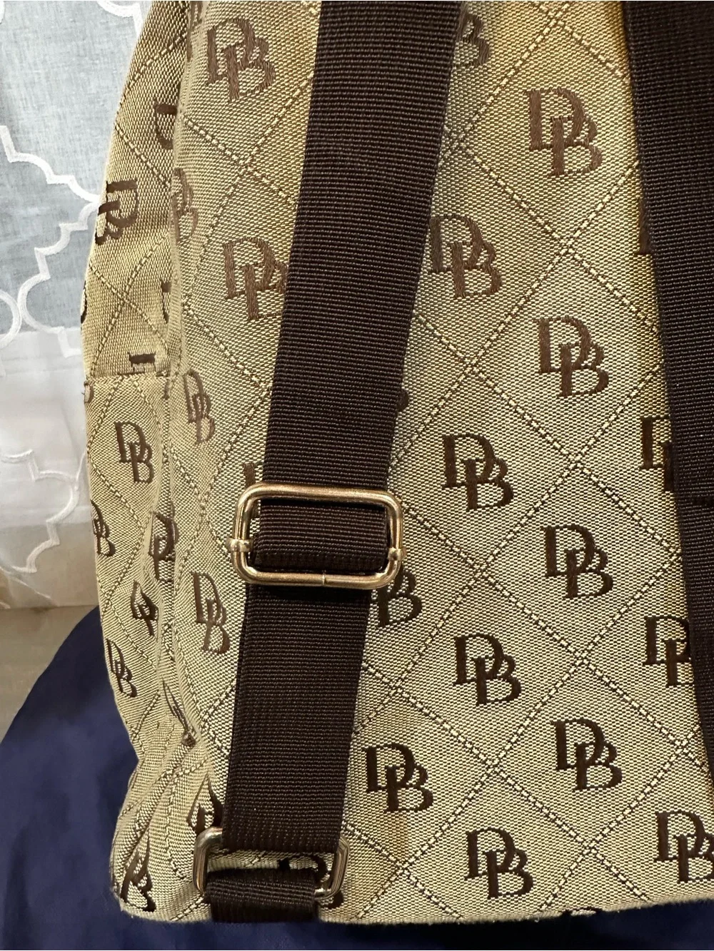 Dooney & Bourke Gretta Large Backpack - Beige Monogram